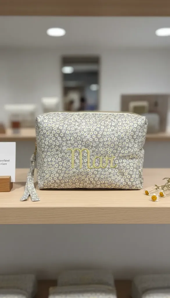 Neceser Box acolchado (Sin personalización, Blanco, Sin bordado)