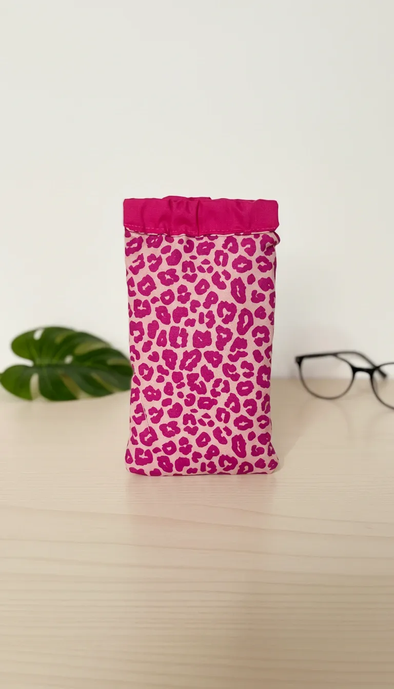 Funda de gafas acolchada animal print