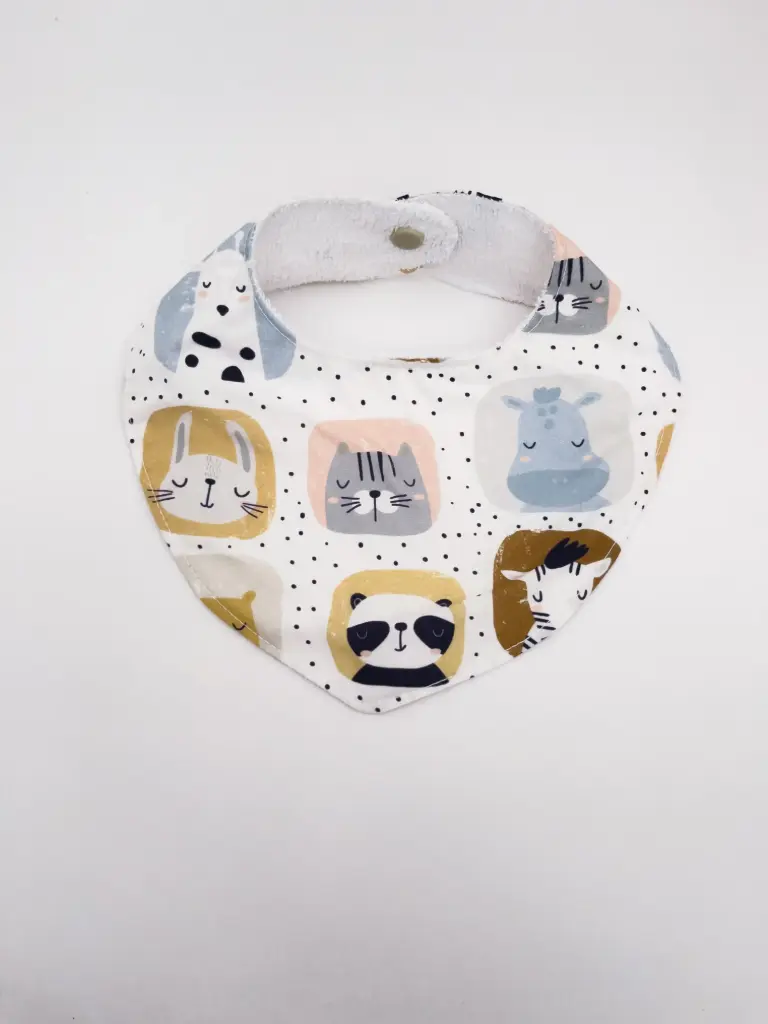 Babero bandana (Sin personalización, Sin personalizacion, Blanco)